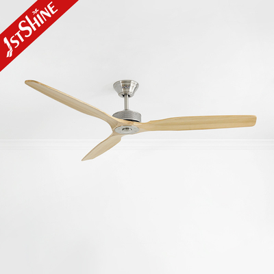 Dc 6 Speeds Solid Wood Ceiling Fan Remote Control Indoor Decorative