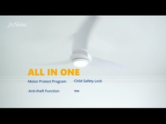 La fan moderna blanca reservada DC del ABS de la fan de techo llevó la fan de techo con teledirigido