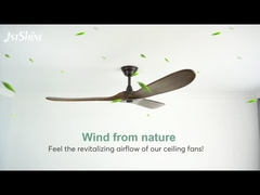 60 pulgadas de techo de la fan del motor reservado de DC de luz moderna llevada blanca de la fan