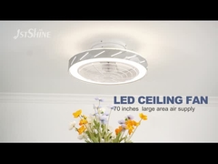 Dimmable moderno llevó la fan de techo rasante del soporte del motor ahorro de energía de la C.C. de la fan de techo