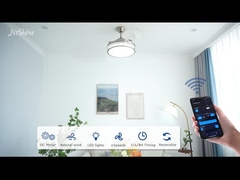 Ventilador de techo invisible Inteligencia Luz LED atenuable 3 Pc Cuchillas Dormitorio interior