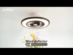 Ventilador de techo LED sin cuchillas Montador de descarga para luz LED de atenuamiento de perfil bajo