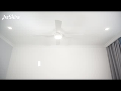 Fan de techo blanca teledirigida de las velocidades del motor 6 de DC con 4 cuchillas del MDF