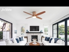 Ventilador de techo de enfriamiento con luz led y motor DC silencioso remoto