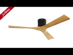 3 cuchillas Ventilador de techo de madera con control remoto Motor de corriente continua silencioso Alta velocidad
