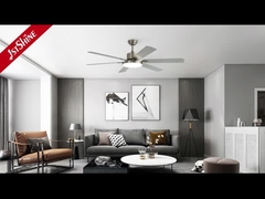 Ventiladores de techo de dormitorio de 58 pulgadas con luces reversible silencioso motor de corriente continua hoja de MDF