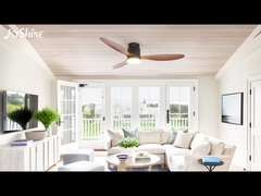 52 pulgadas de aire acondicionado montado ventilador de techo de luz decorativa de plástico DC motor