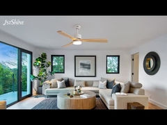 3 cuchillas de madera ventilador de techo con lámpara interior decorativo Bajo ruido