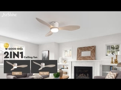 Ventilador de techo de plástico blanco / OEM para techo bajo con control de aplicación inteligente de temporizador