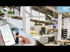 Ventilador de techo blanco con mando a distancia motor 3 de DC cuchilla de plástico