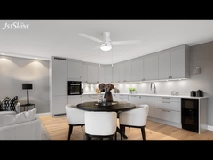 Ventilador de techo blanco moderno de 48 pulgadas con motor de CA ligero