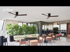 Ventilador de techo de madera de nuez con control remoto de alta velocidad de ahorro de energía