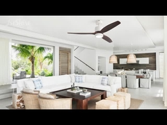 Ventilador de techo decorativo con cuchilla de madera ligera Motor DC de alta velocidad silencioso