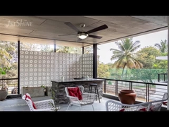 Ventilador de techo clásico de 52 pulgadas con luz LED y control de la cadena de tracción