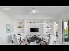 Ventilador de techo moderno 2 en 1 con lámparas ABS de motor DC