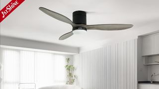 El mejor ventilador de techo de perfil bajo para la decoración moderna de una granja