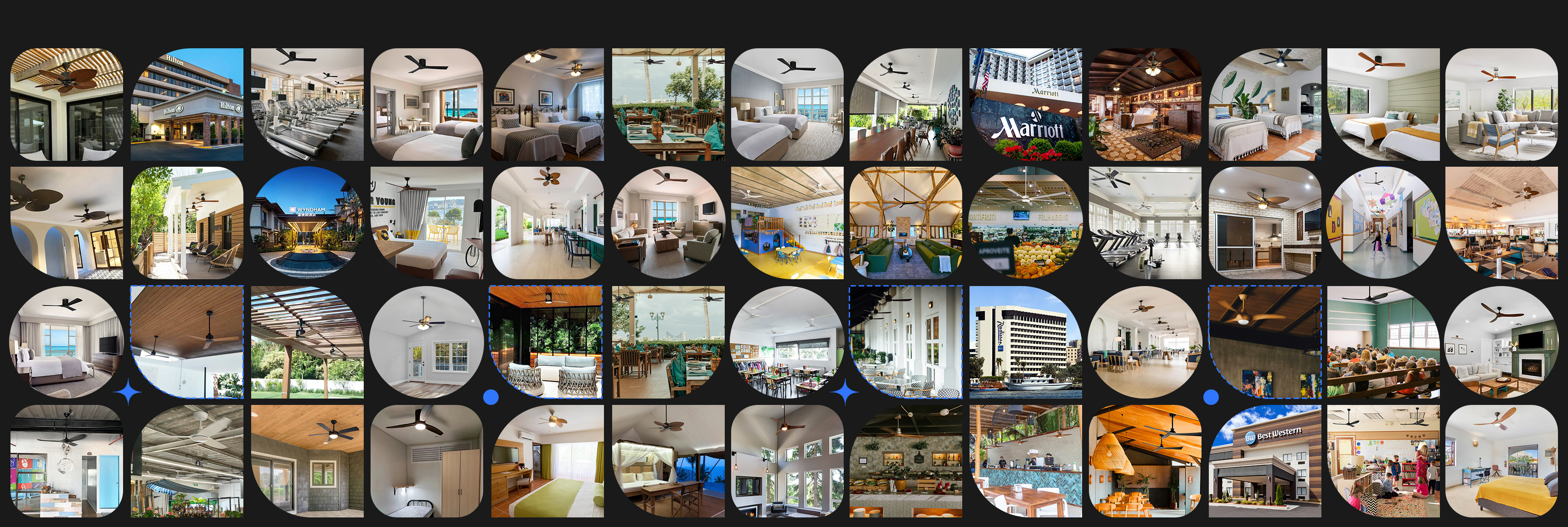 Calidad Fan de techo remota del LED Fábrica