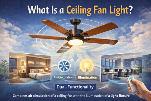 Últimas noticias de la empresa sobre What Is a Ceiling Fan Light?