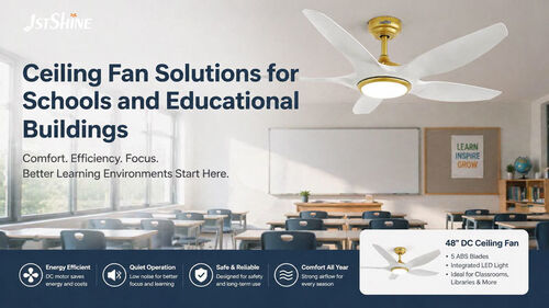Últimas noticias de la empresa sobre Soluciones de ventiladores de techo para escuelas y edificios educativos