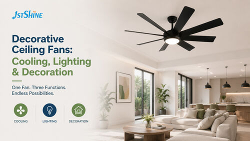 Últimas noticias de la empresa sobre Ventiladores decorativos para el techo: ventajas estéticas para el enfriamiento, la iluminación y los espacios domésticos y comerciales