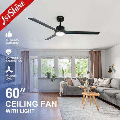 Buen precio 220V 240V 50HZ Ventilador de techo de plástico con luces 37.6W motor CC de 6 velocidades en línea