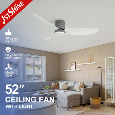 Buen precio Ventilador de techo decorativo de perfil bajo con montaje empotrado con luz LED y control remoto en línea