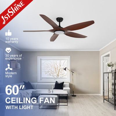 Buen precio sala de estar Fancy 52 pulgadas LED ventilador de techo ABS Cuerpo de cuchilla lámpara LED enfriador de aire en línea