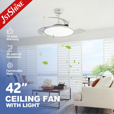 Buen precio 42 pulgadas 6 velocidades atenuable Led ventilador de techo invisible con luz 3 PC cuchillas en línea