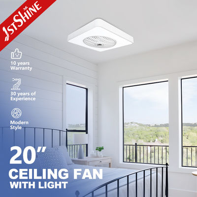 Buen precio 20 pulgadas Mini Dimmable Led Ceiling Fan 7 blancos de las cuchillas de la PC acabados para el uso interior en línea