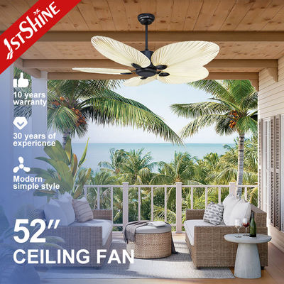 Buen precio chalet decorativo Malasia exótica de la fan de techo 1stshine 5 cuchillas de la palma en línea