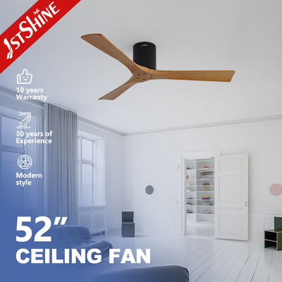 Buen precio Cuchilla de madera maciza acabado negro montaje de aire acondicionado ventilador de techo decorativo con menos ruido y tipo de interruptor de control remoto en línea