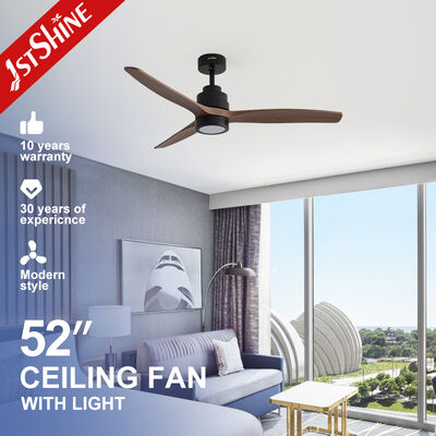 Buen precio Ventilador de techo LED a control remoto con luz, aspas de ABS con veta de madera, motor DC silencioso en línea