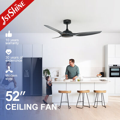 Buen precio Ventilador de techo blanco de 52 pulgadas con aspas de ABS, control remoto y aplicación inteligente, bajo ruido y ahorro de energía en línea