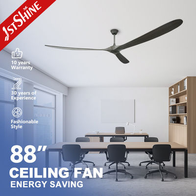 Buen precio 88 fan de techo de madera sólida interior de la pulgada 35w con el motor eléctrico de DC en línea