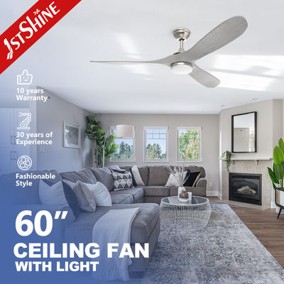 Buen precio Gran flujo de aire ventilador de celda LED moderno con motor de corriente continua silencioso 3 cuchillas de madera en línea