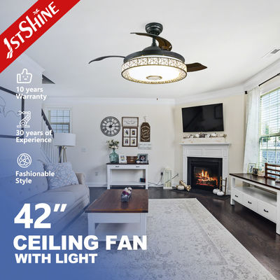 Buen precio Lámpara invisible de la fan de techo de la música ultra reservada teledirigida en línea