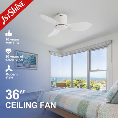 Buen precio 36 pulgadas pequeño ventilador de techo con motor DC 6 velocidades control remoto ahorro de energía en línea