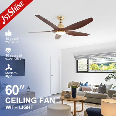 Buen precio Ventilador de techo decorativo de plástico de 60 pulgadas con 5 aspas y control remoto de 6 velocidades en línea