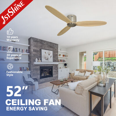 Calidad 220V ventilador de techo de montaje con cuchillas de madera sólida y control remoto de 6 velocidades Fábrica